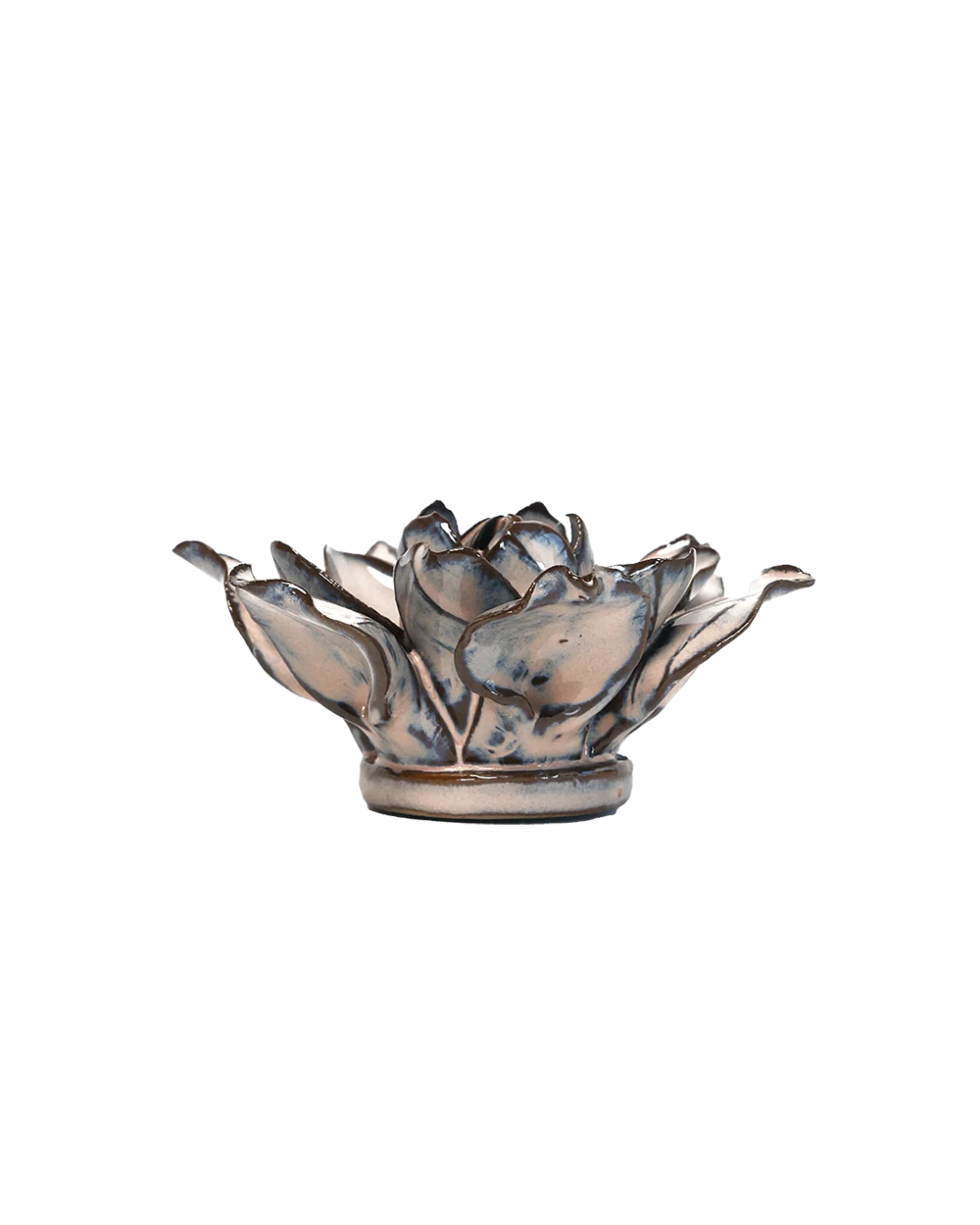Vogelvase Porzellan Babyblau