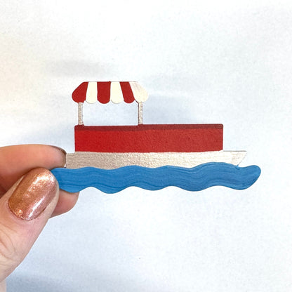 Pontoon Boat Magnet, Single