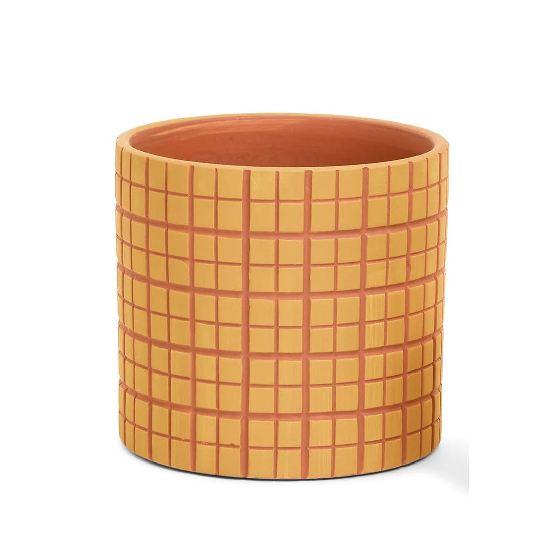 Checkered Terracotta Planter (2 sizes)