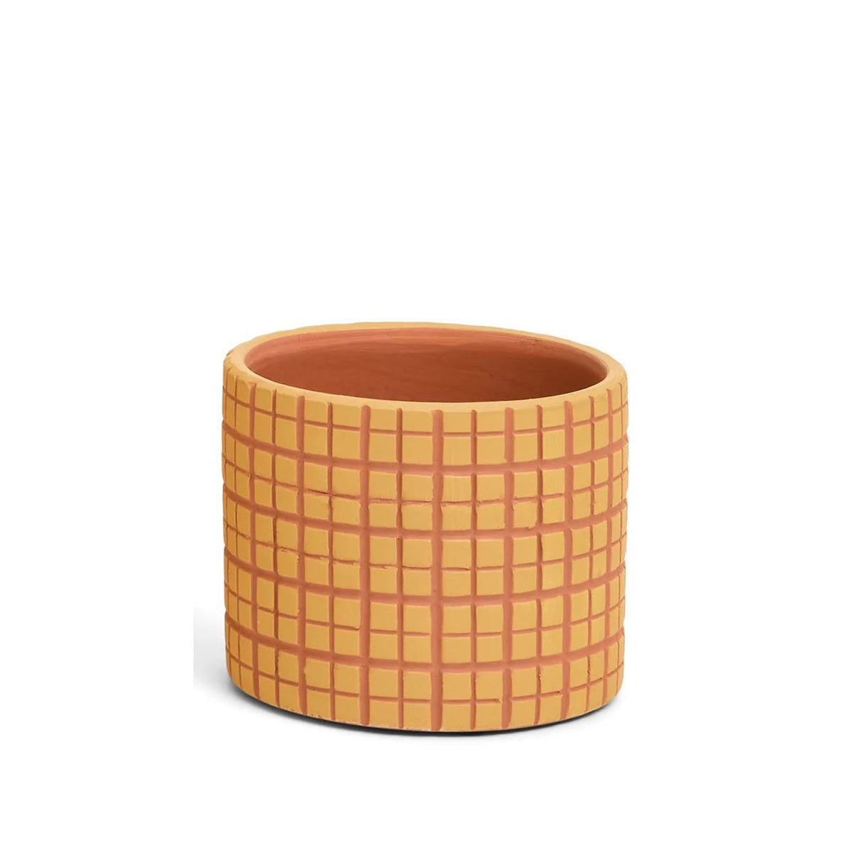 Checkered Terracotta Planter (2 sizes)