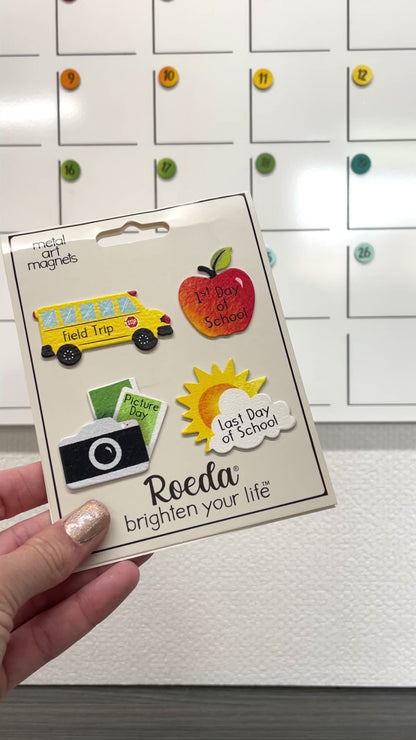 School Days Calendar Magnets S/4