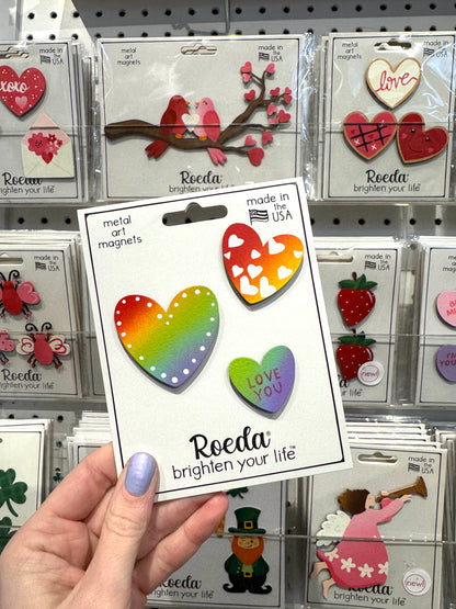 Pride Heart Magnets S/3