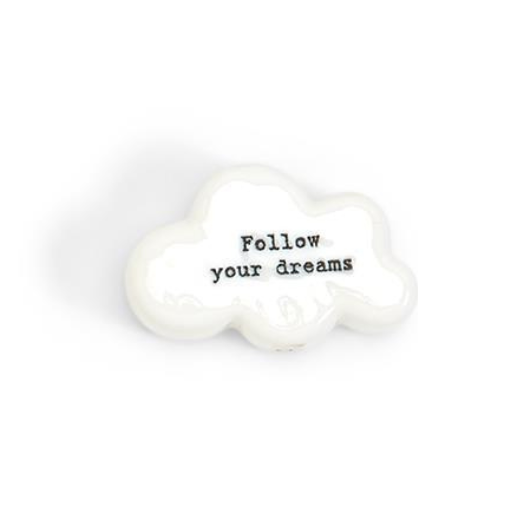 Cloud Pebble w/ Quote