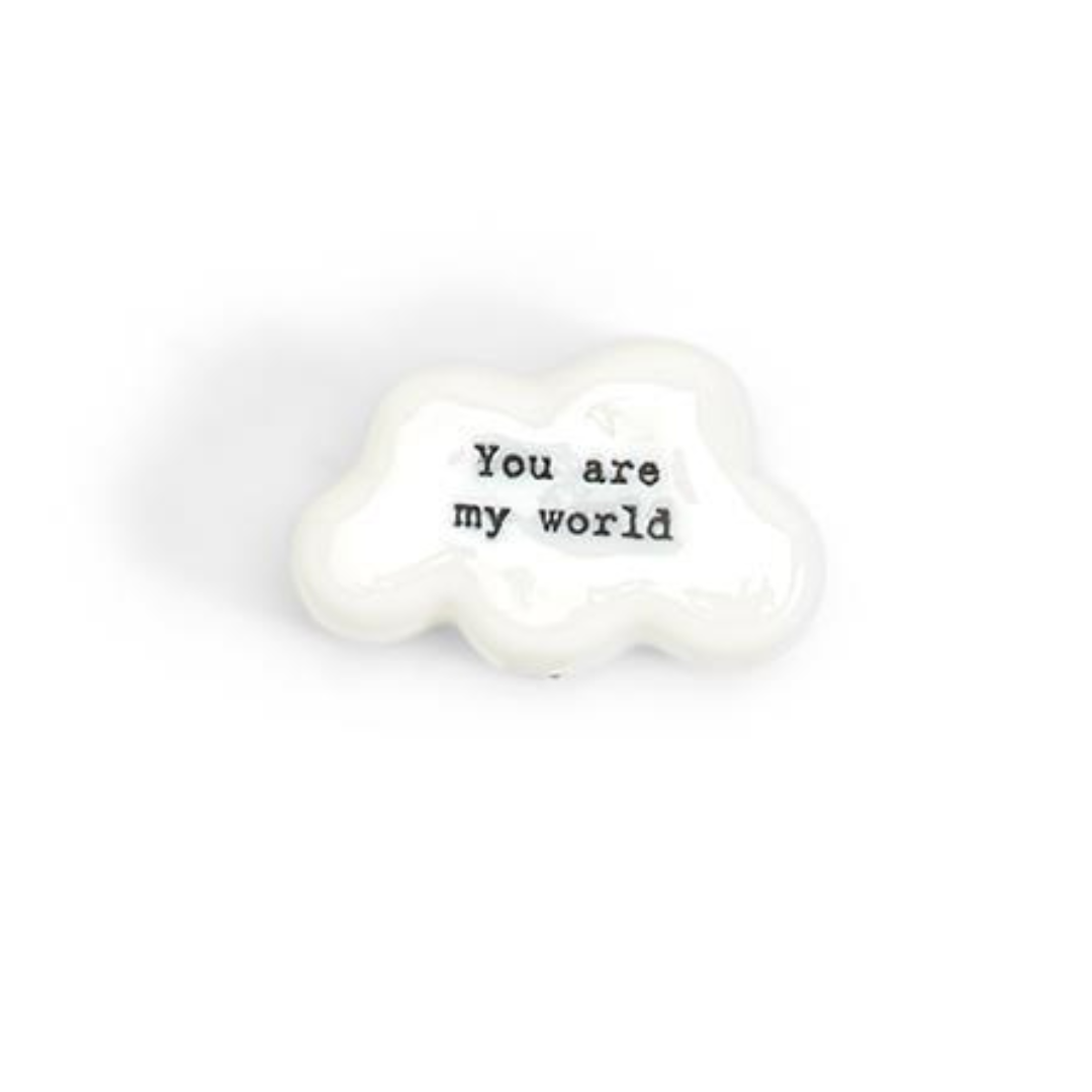 Cloud Pebble w/ Quote