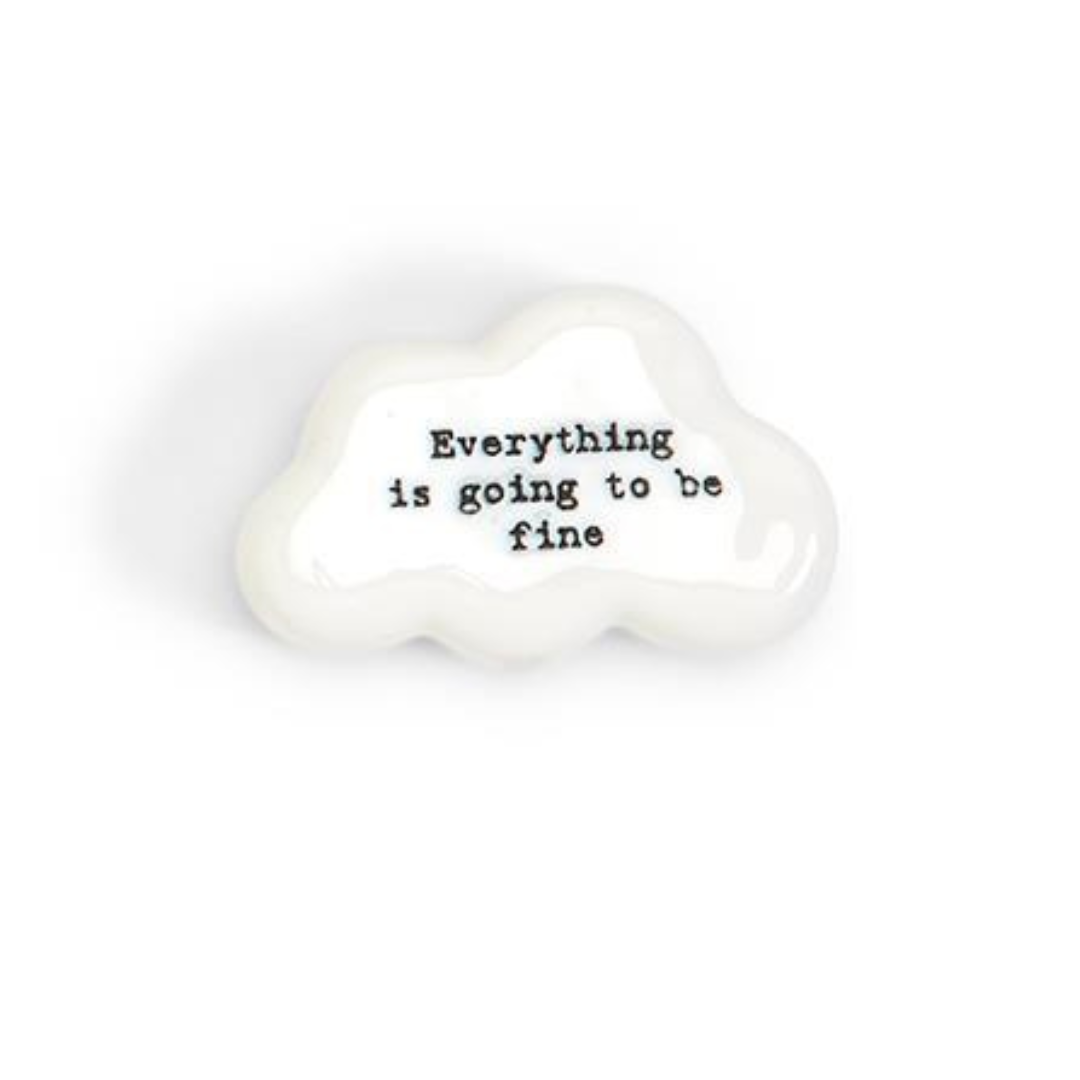 Cloud Pebble w/ Quote