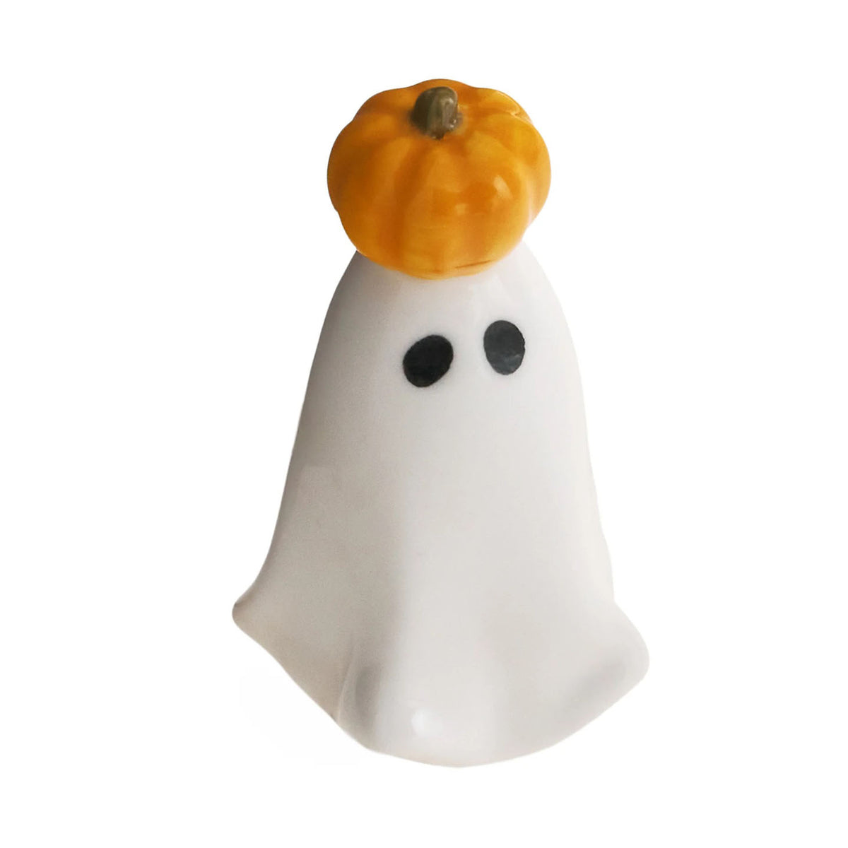 Ceramic Ghost w/ Pumpkin