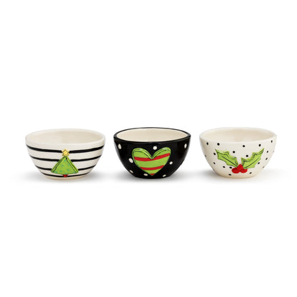 Heartful Home Christmas Pattern Dip Bowl (3 styles)