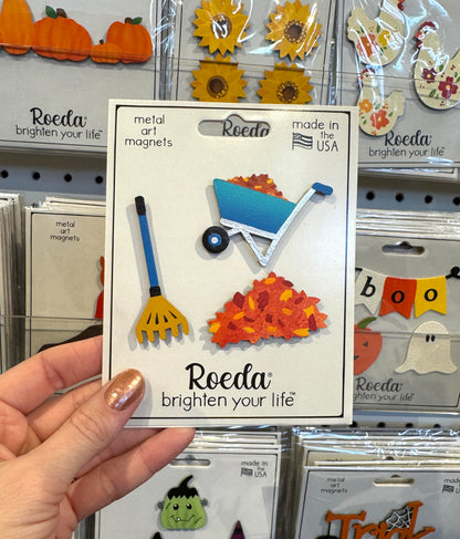 Raking Leaves Magnets S/3