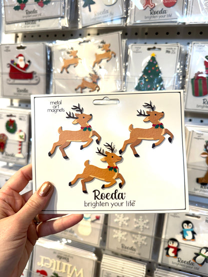 Reindeer Magnets S/3