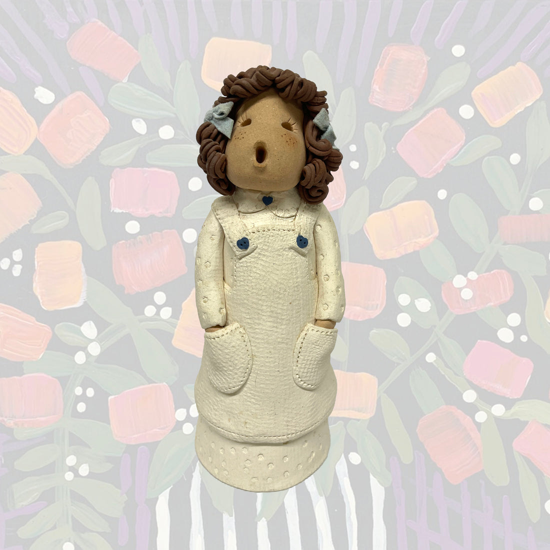 "Singer" - Pottery by Carol Roeda