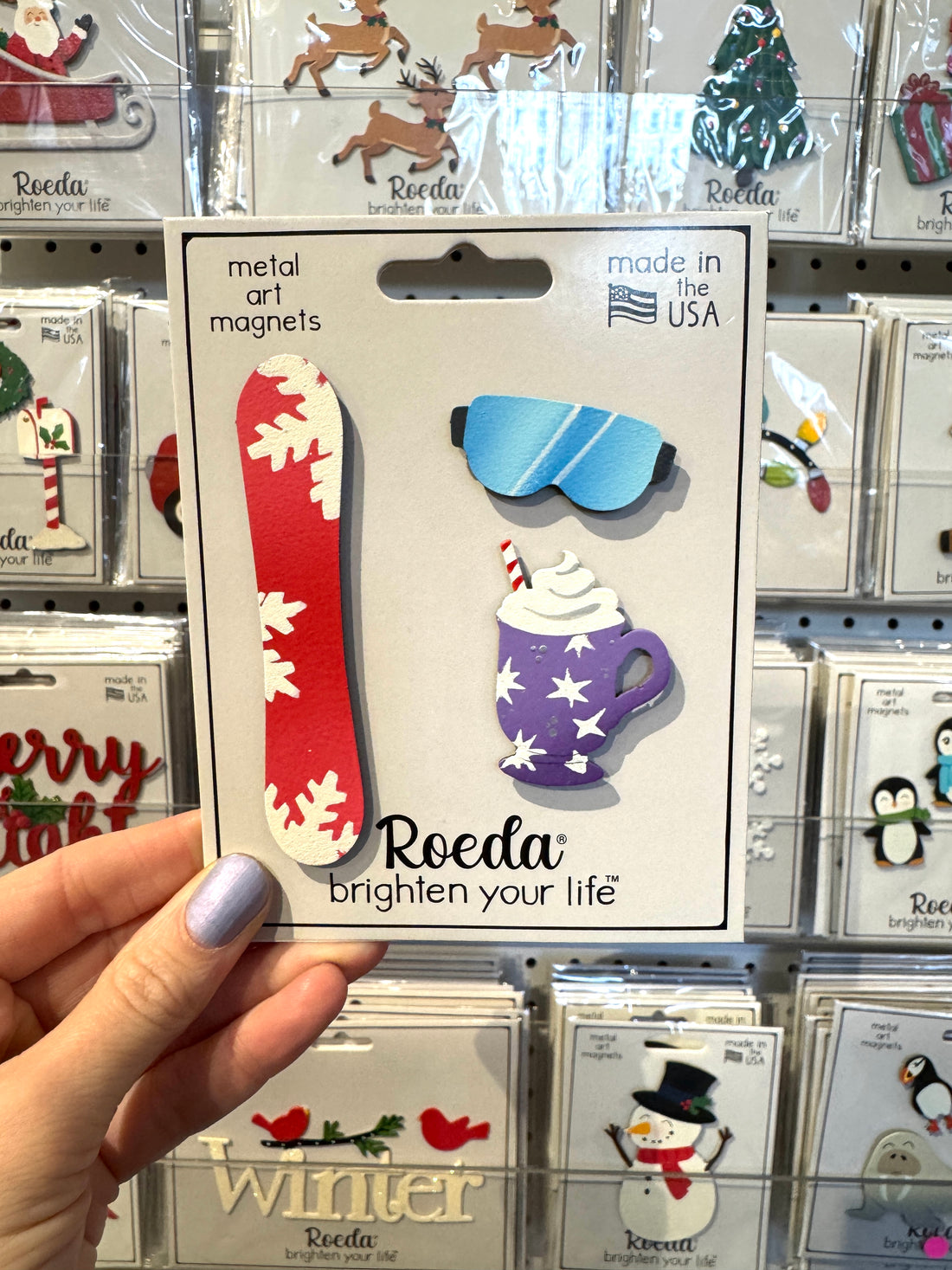 Snowboarding Magnets S/3