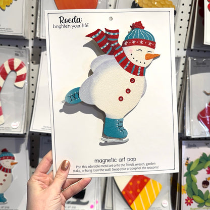 Schneemann Magnetischer Art Pop