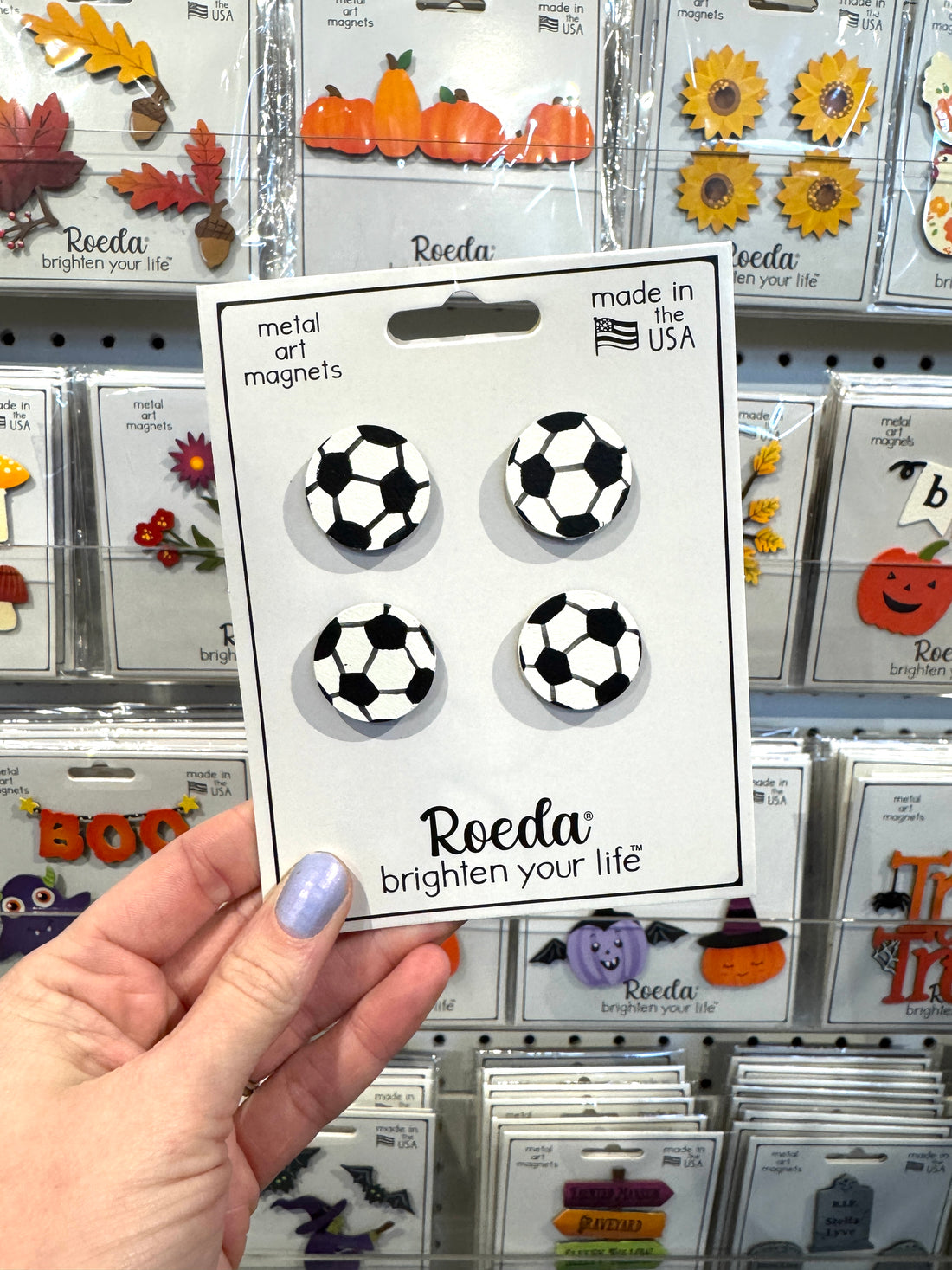 Soccer Ball Magnets S/4