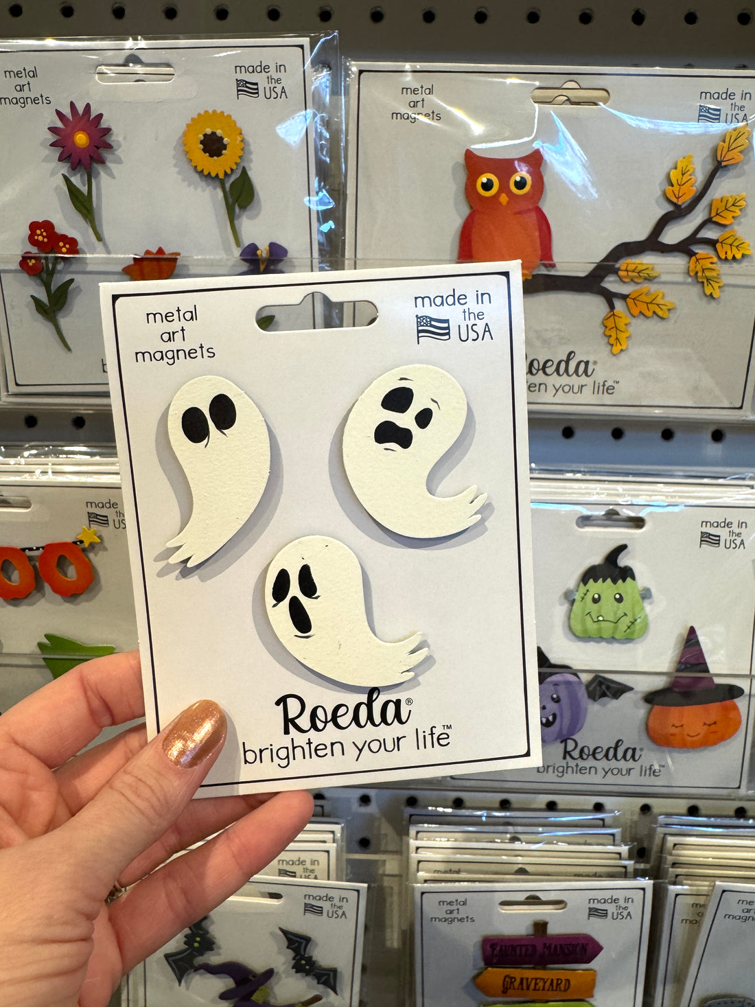 Spooky Ghost Magnets S/3