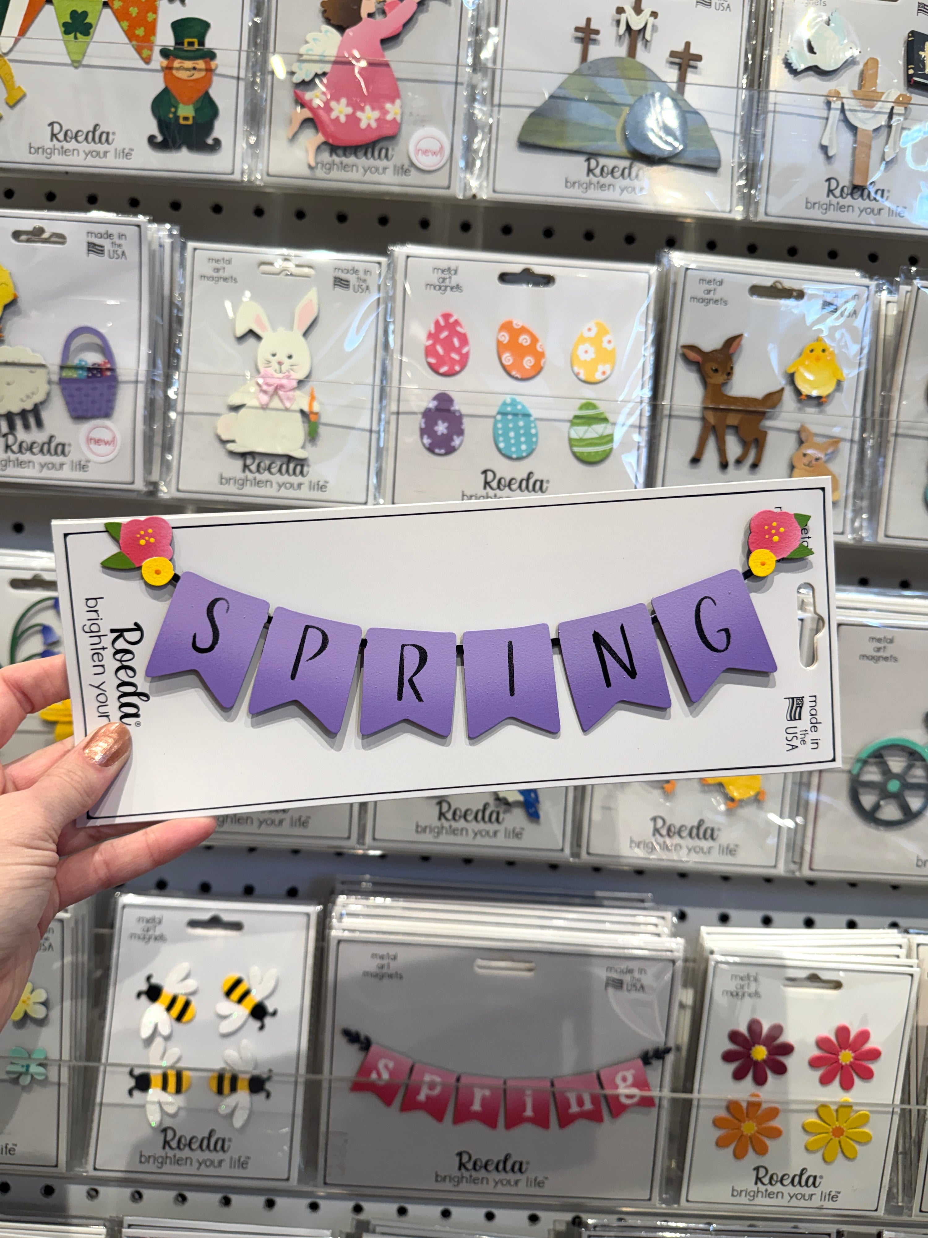Spring Banner Magnet (10"w)