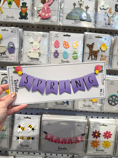 Spring Banner Magnet (10"w)