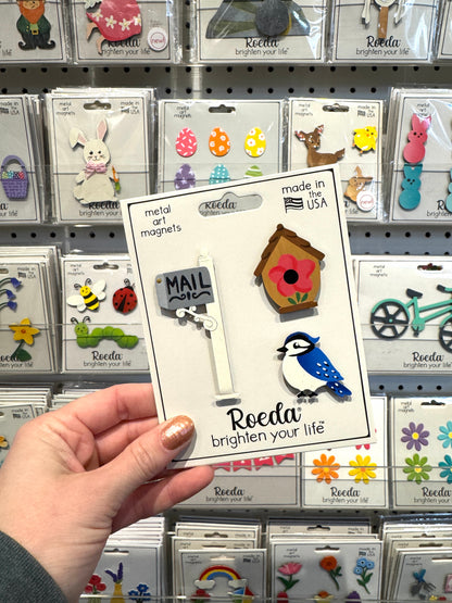 Spring Mailbox Magnets S/3