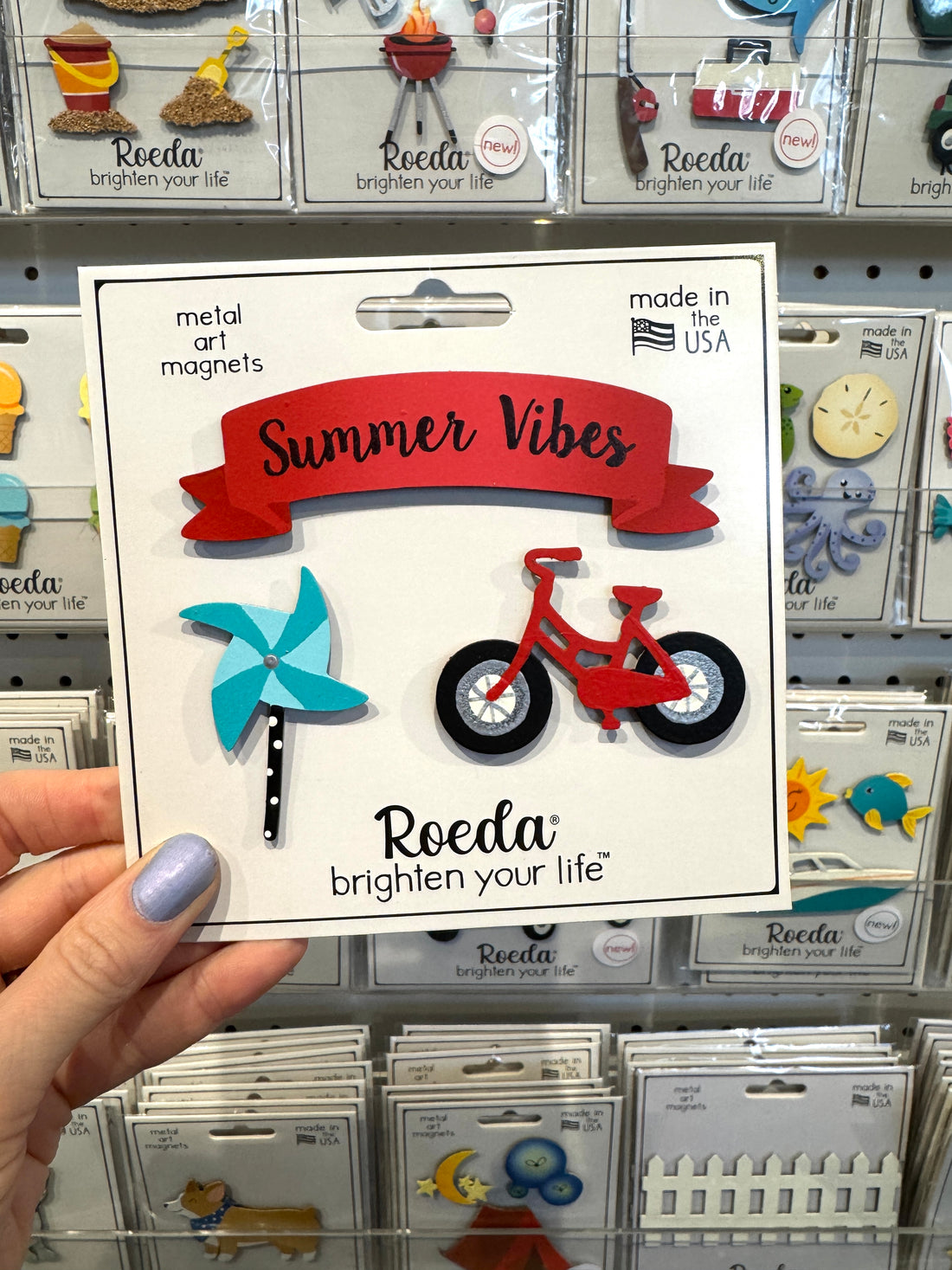 "Summer Vibes" Banner Magnets S/3