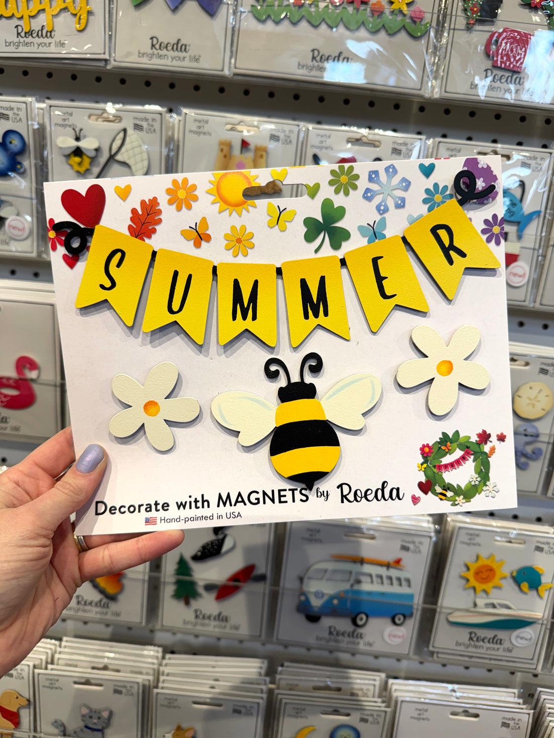 "Summer" Wreath Kit Magnets S/4