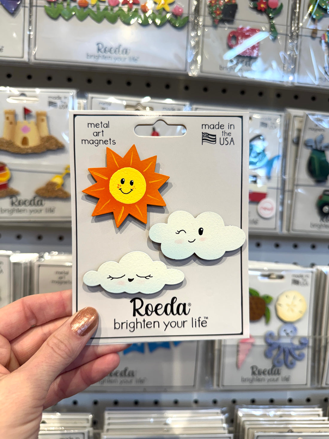 Sun &amp; Cloud Magnets  S/3