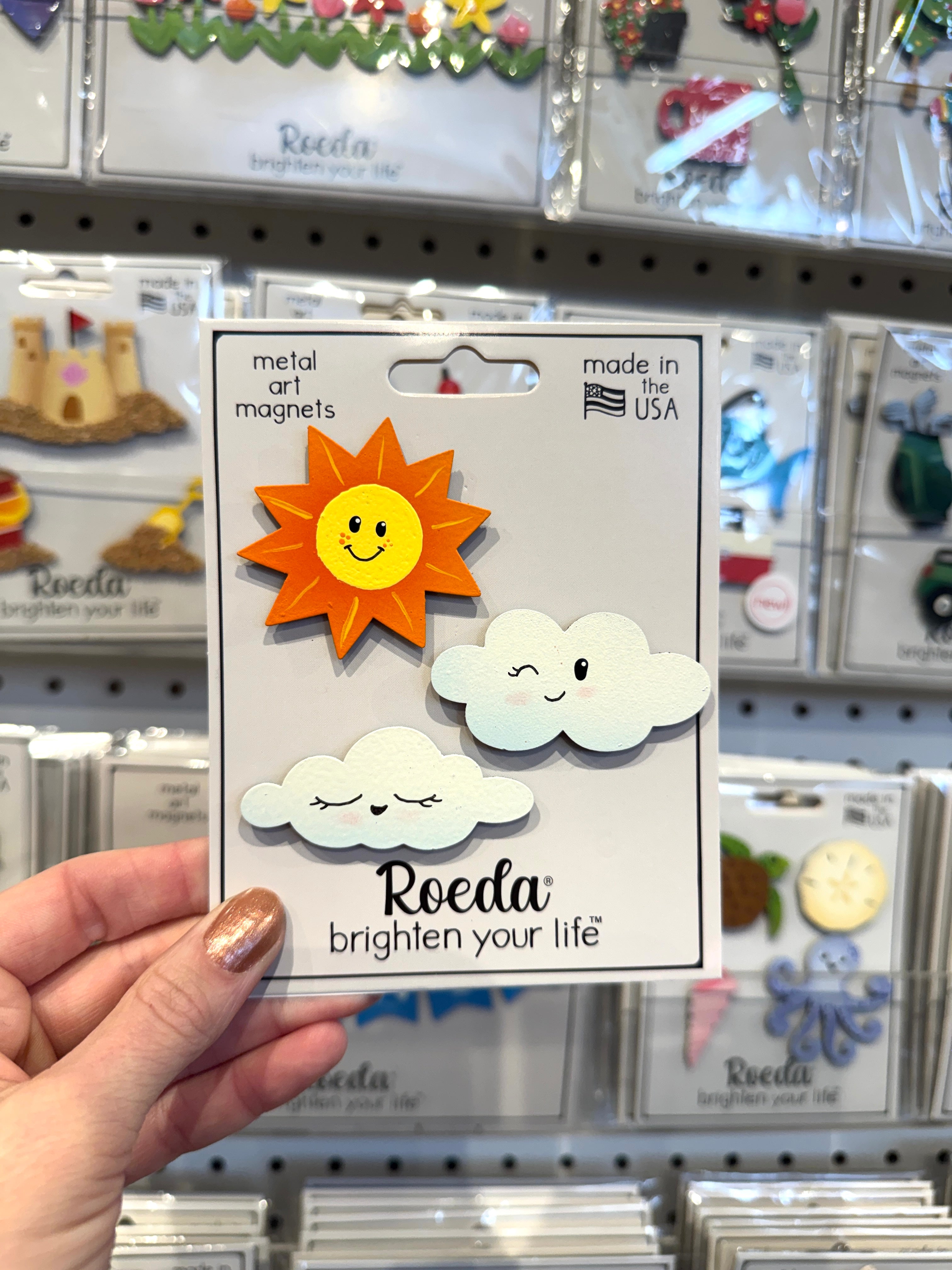 Sun &amp; Cloud Magnets  S/3