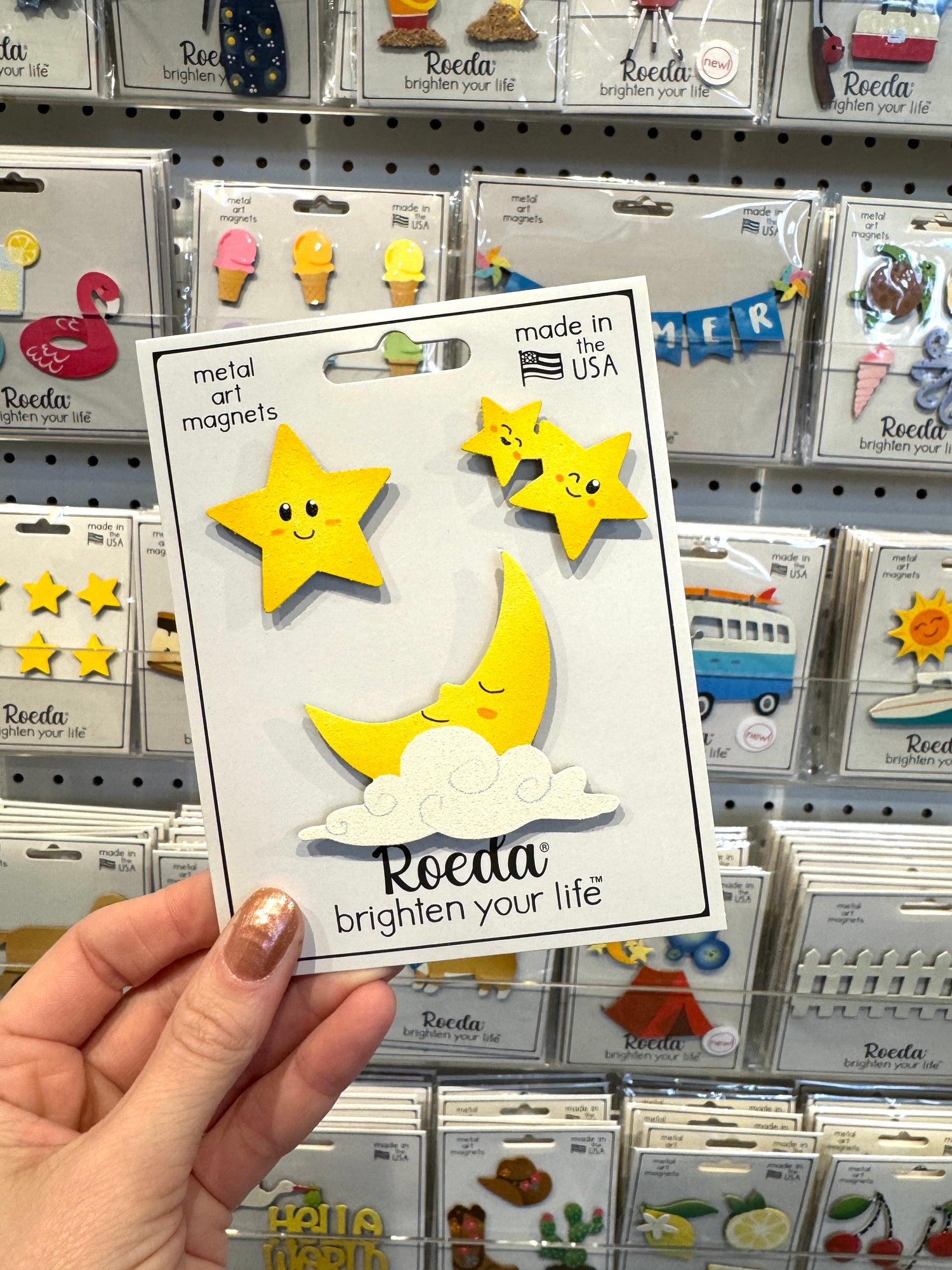 Moon &amp; Star Magnets S/3