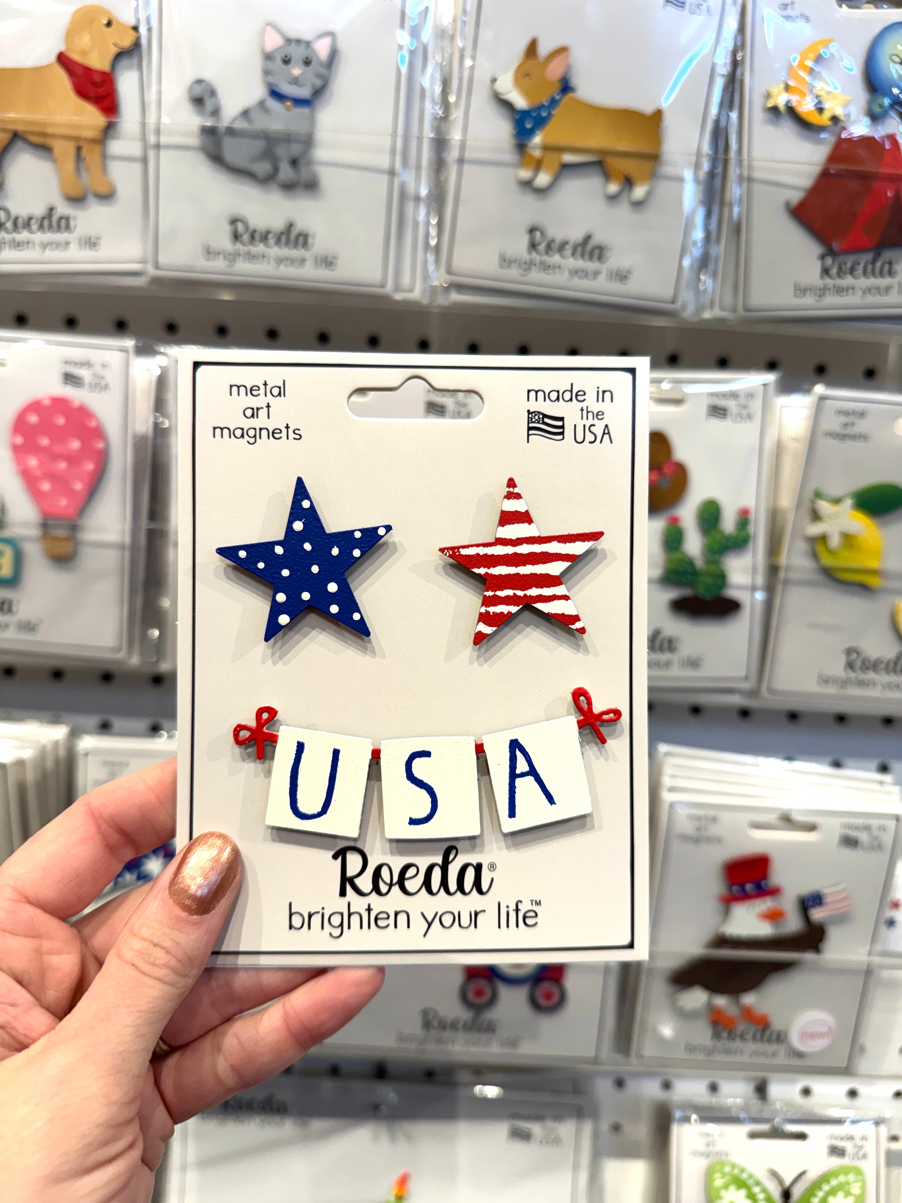 „USA“-Banner mit Sternmagneten S/3