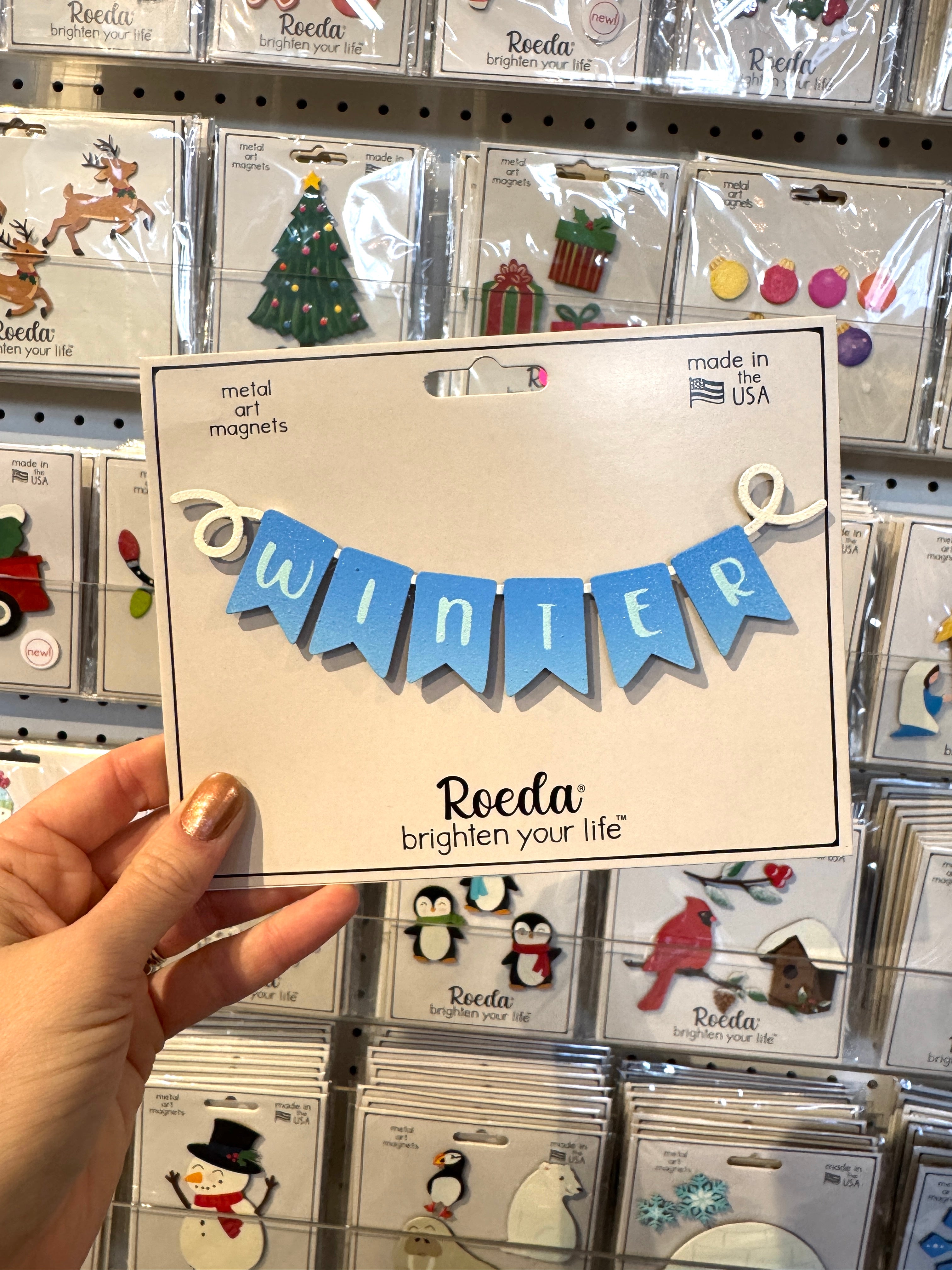 "Winter" Banner Magnet (6.5"w)