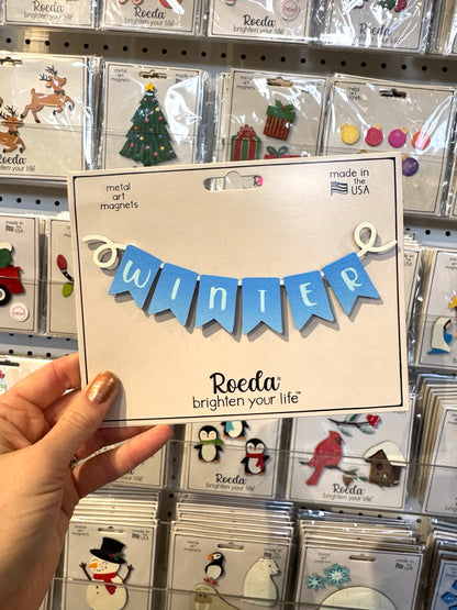 Winter Banner Magnet (6.5"w)