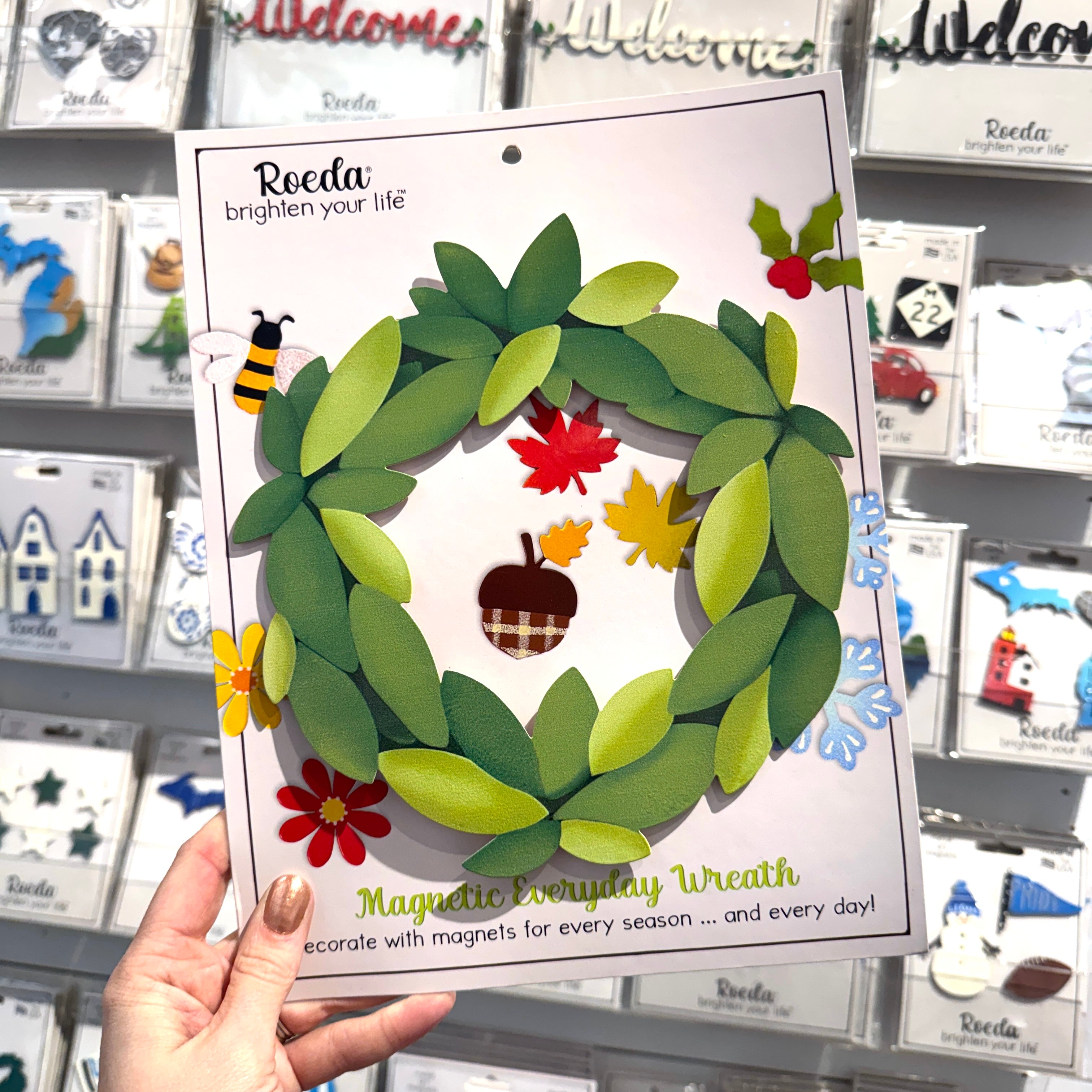 Everyday Wreath Magnetic Art Pop - 8"