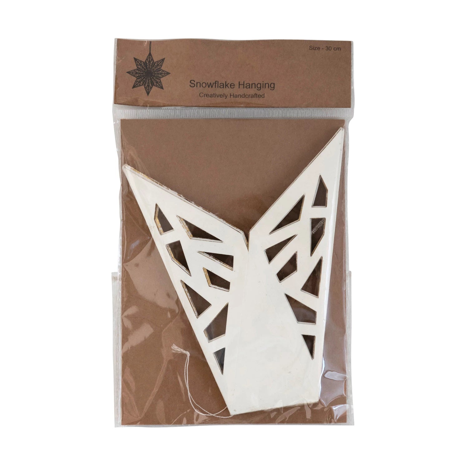 Handmade Recycled Paper Folding Snowflake Ornament, 12&quot;