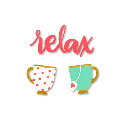 „Relax“ Teetassenmagnete S/3