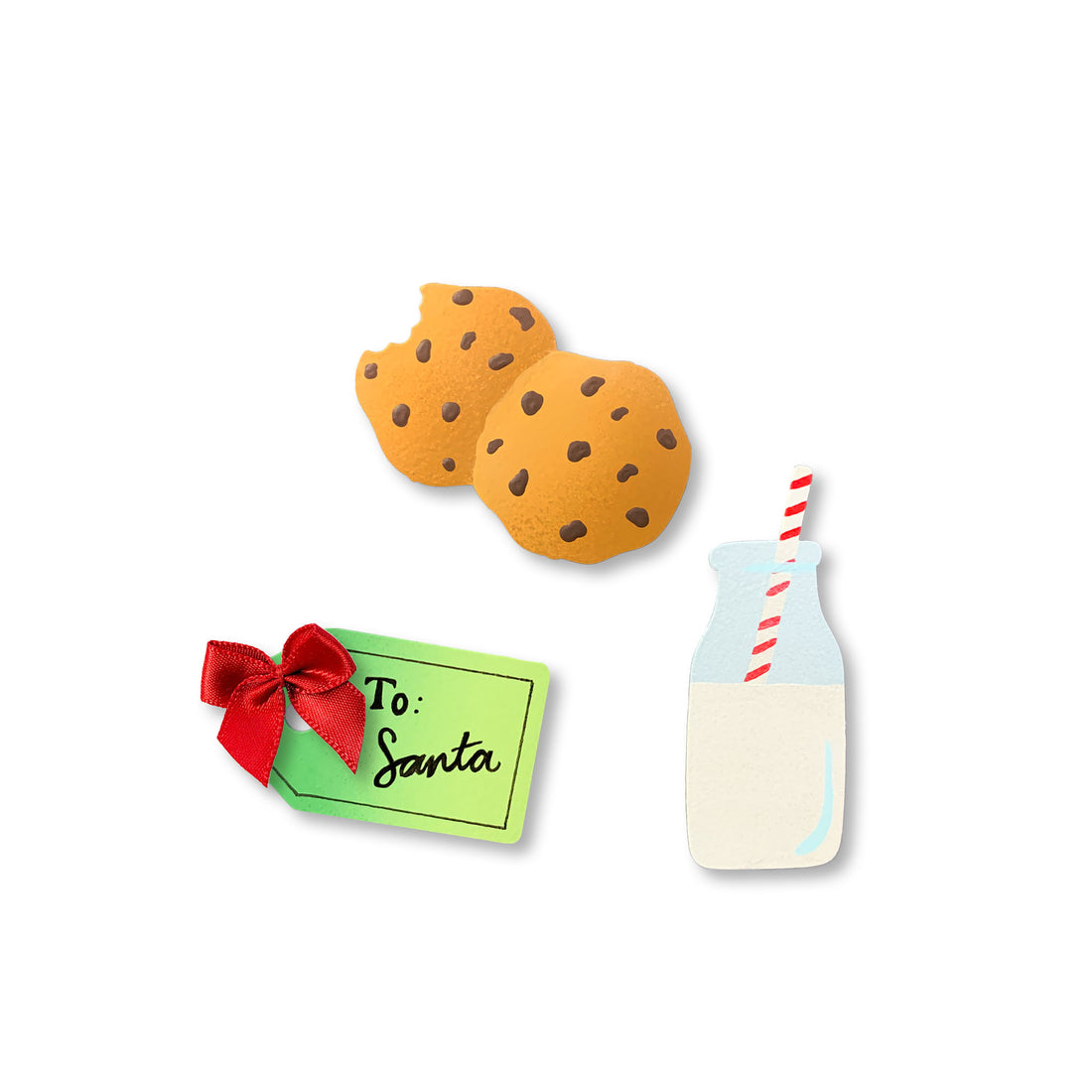 Kekse für Weihnachtsmann-Magnete S/3