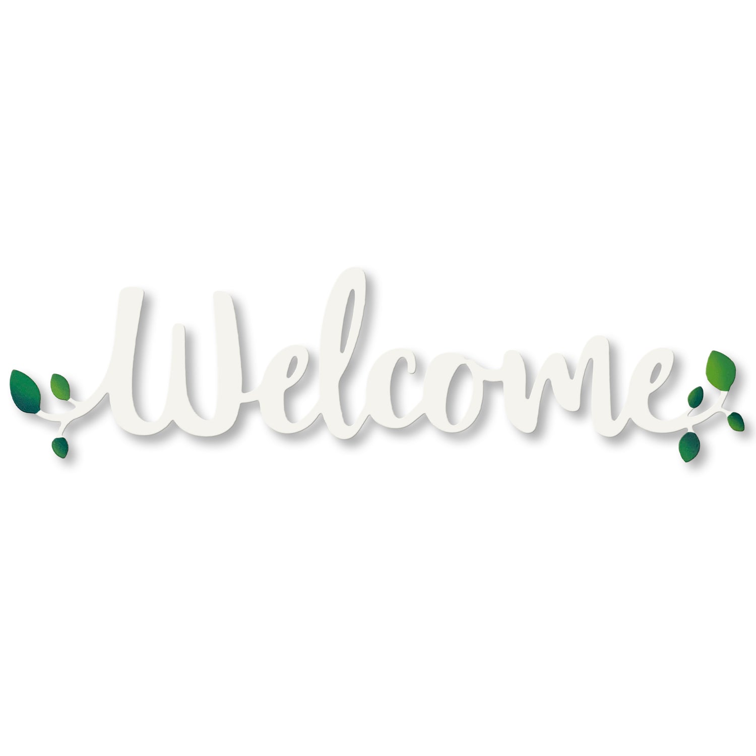 Magnetisches Wort „Willkommen“ mit Grün