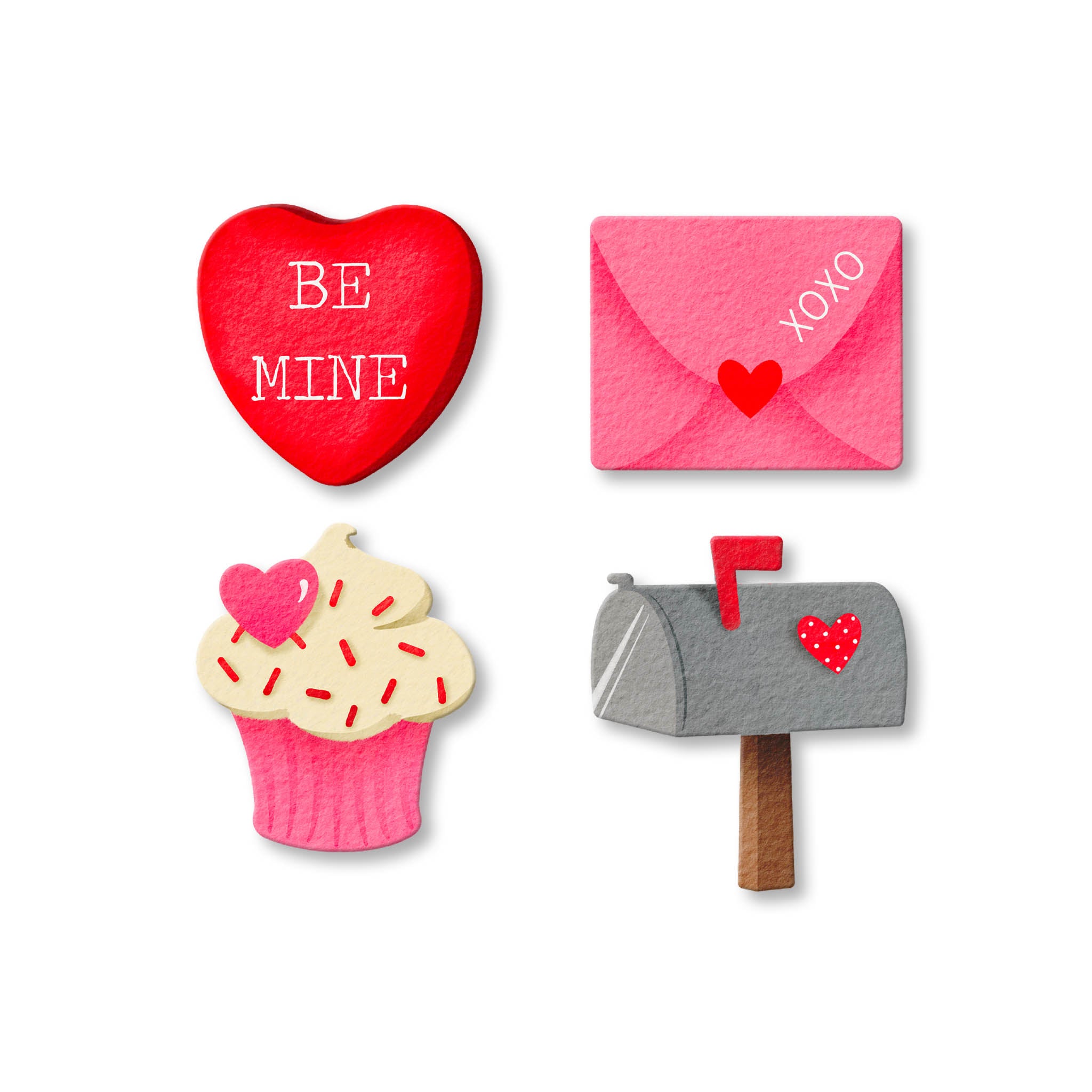 Heart Magnets S/6