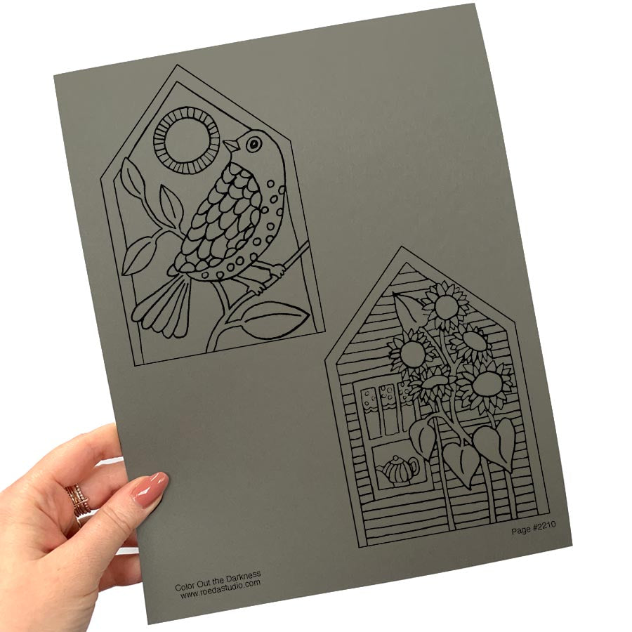 Color Out the Darkness - Individual Coloring Pages