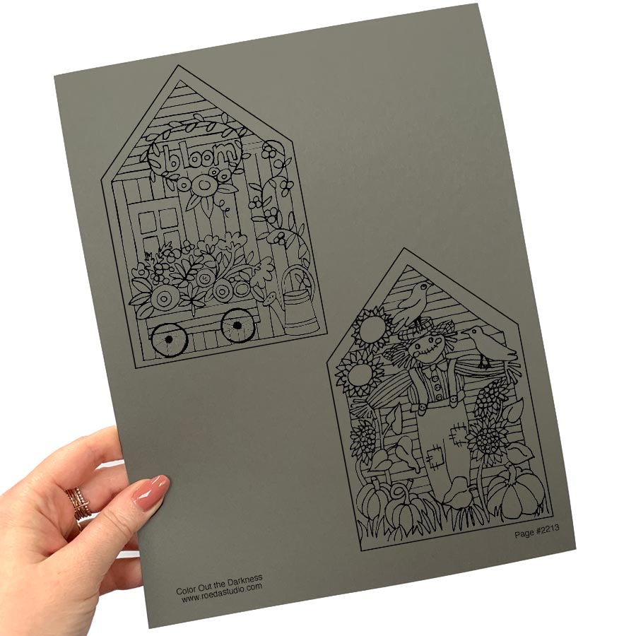 Color Out the Darkness - Individual Coloring Pages