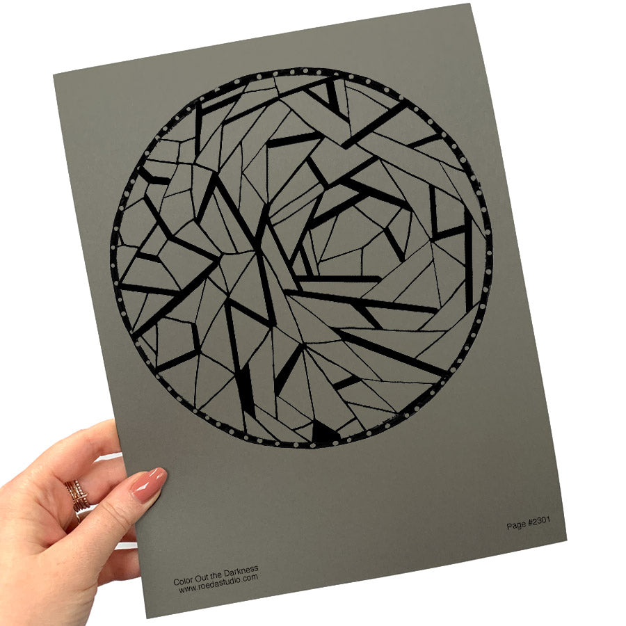 Color Out the Darkness - Individual Coloring Pages