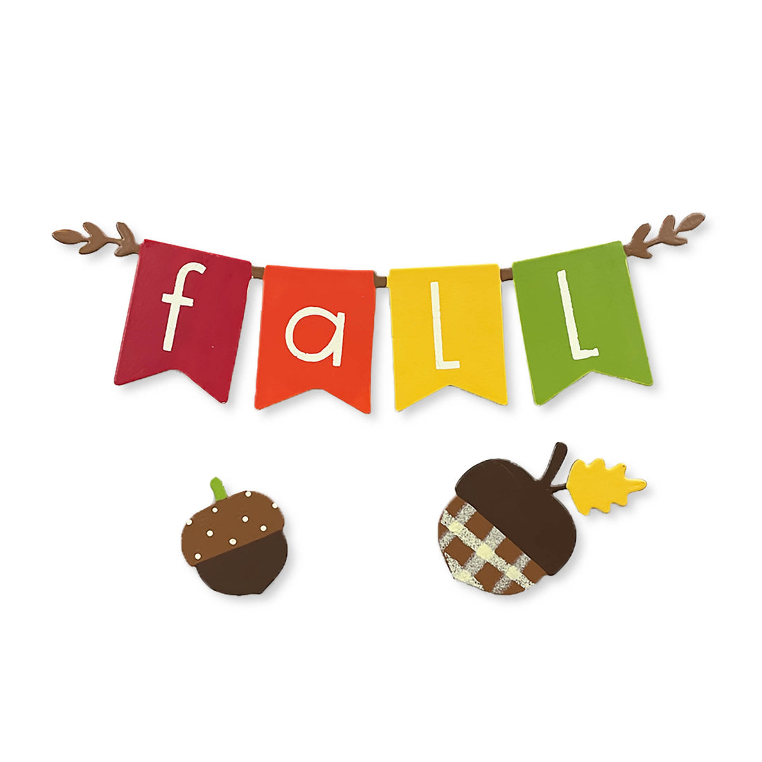 "Fall" Banner Magnets S/3 (6"w)