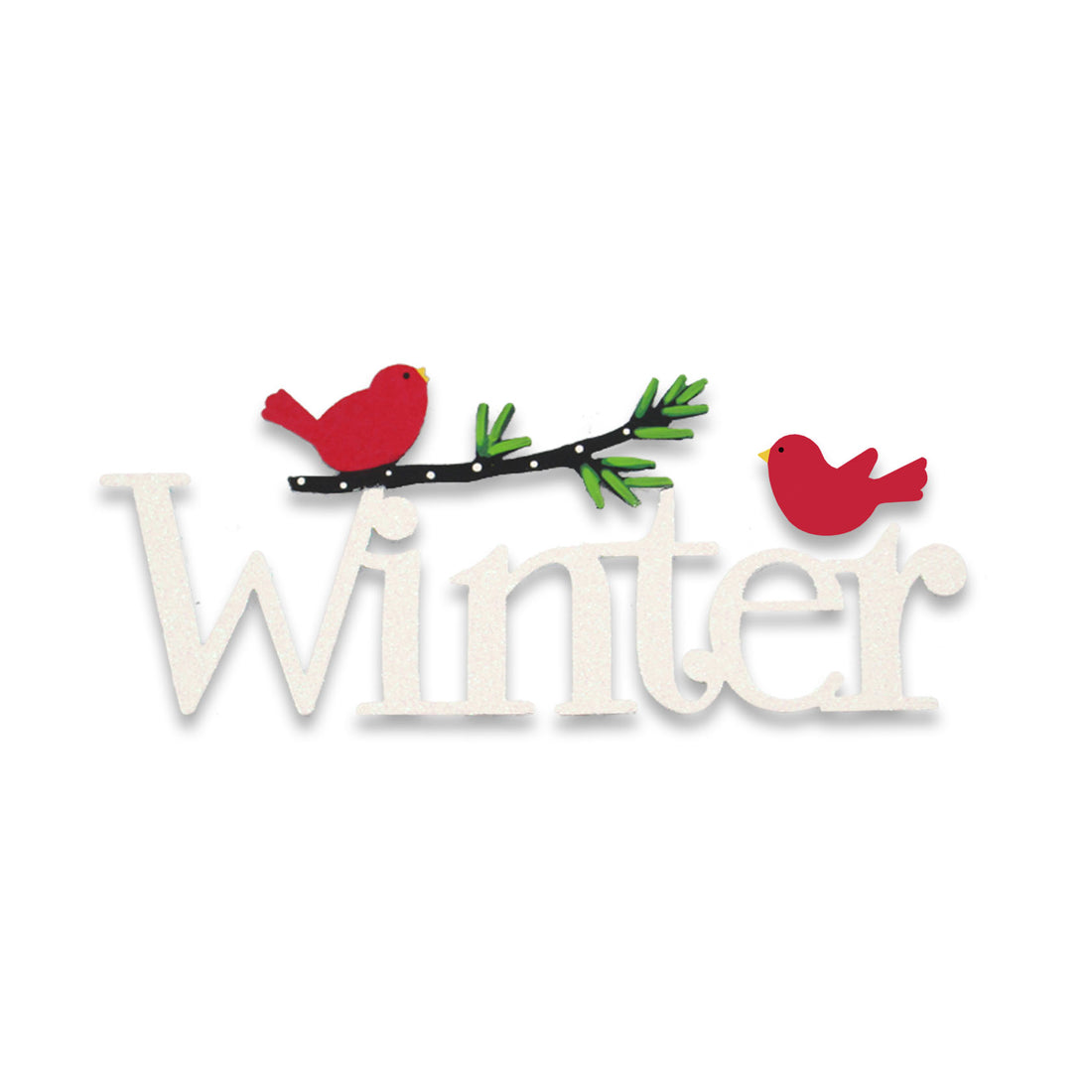 „Winter“ mit Vogelmagneten S/2