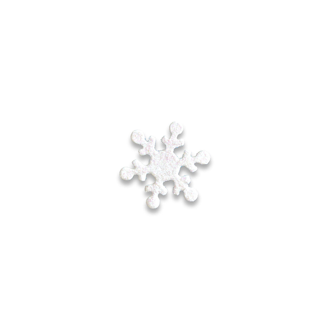 Snowflake Magnet White Glitter