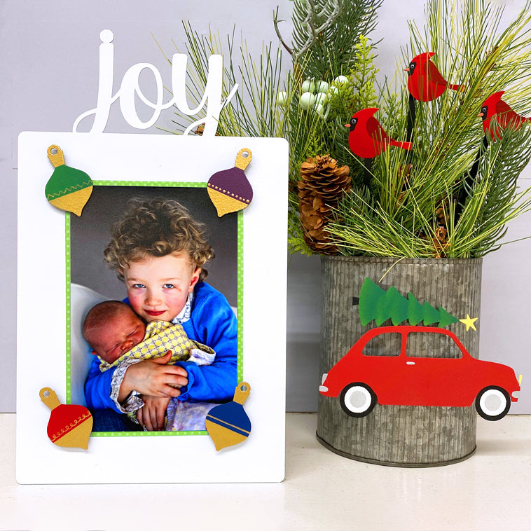 Joy Christmas Photo Easel Gift Bundle