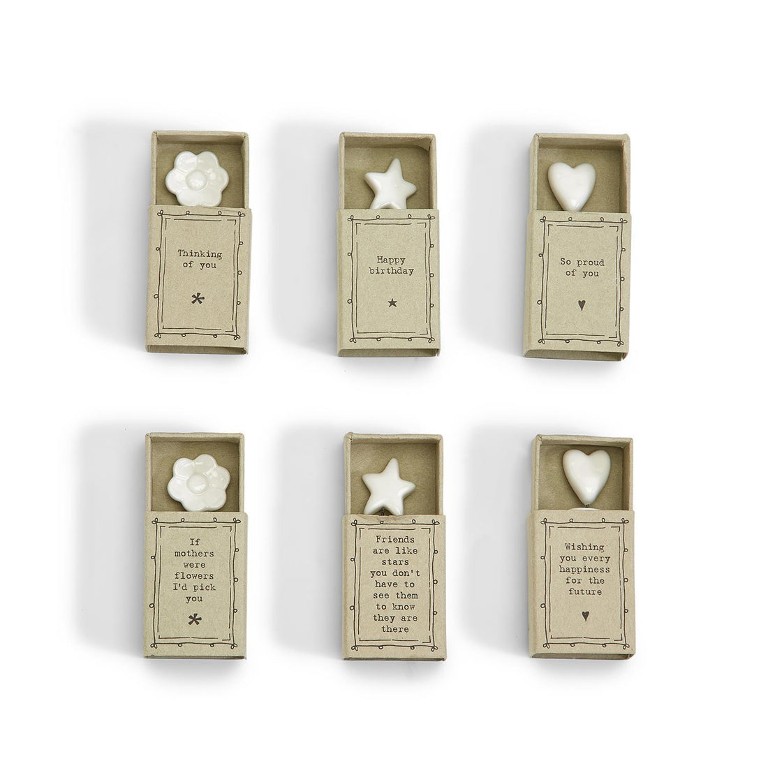 Streichholzschachtel mit süßen Wünschen