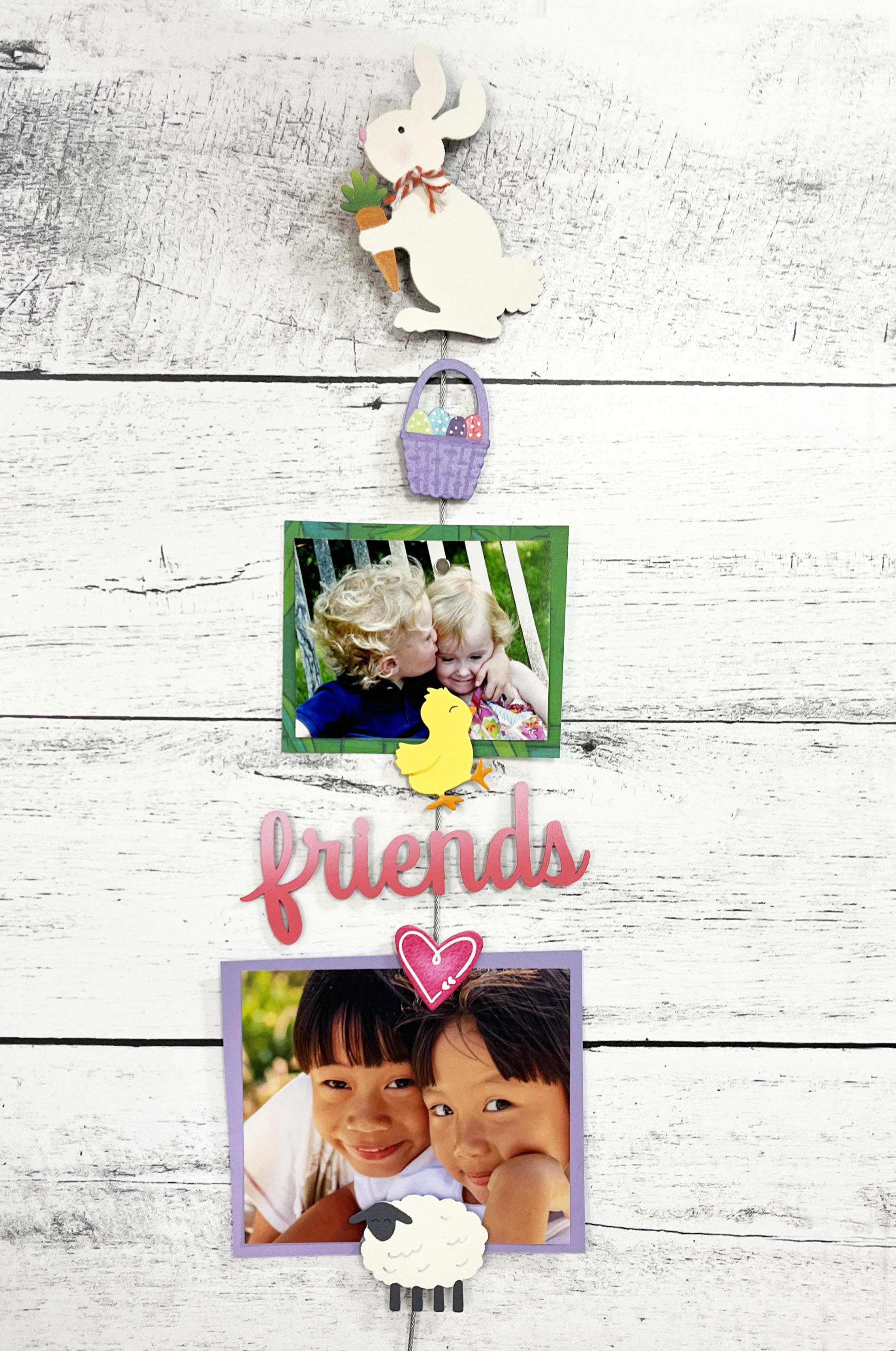 Christmas Card Holder Photo Cable w/ 6 Small Magnets (60" long)