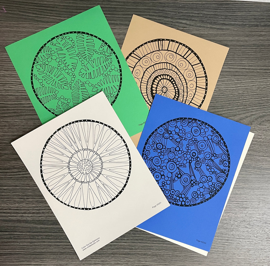 Color Out the Darkness - Coloring Pages *DIGITAL DOWNLOAD*