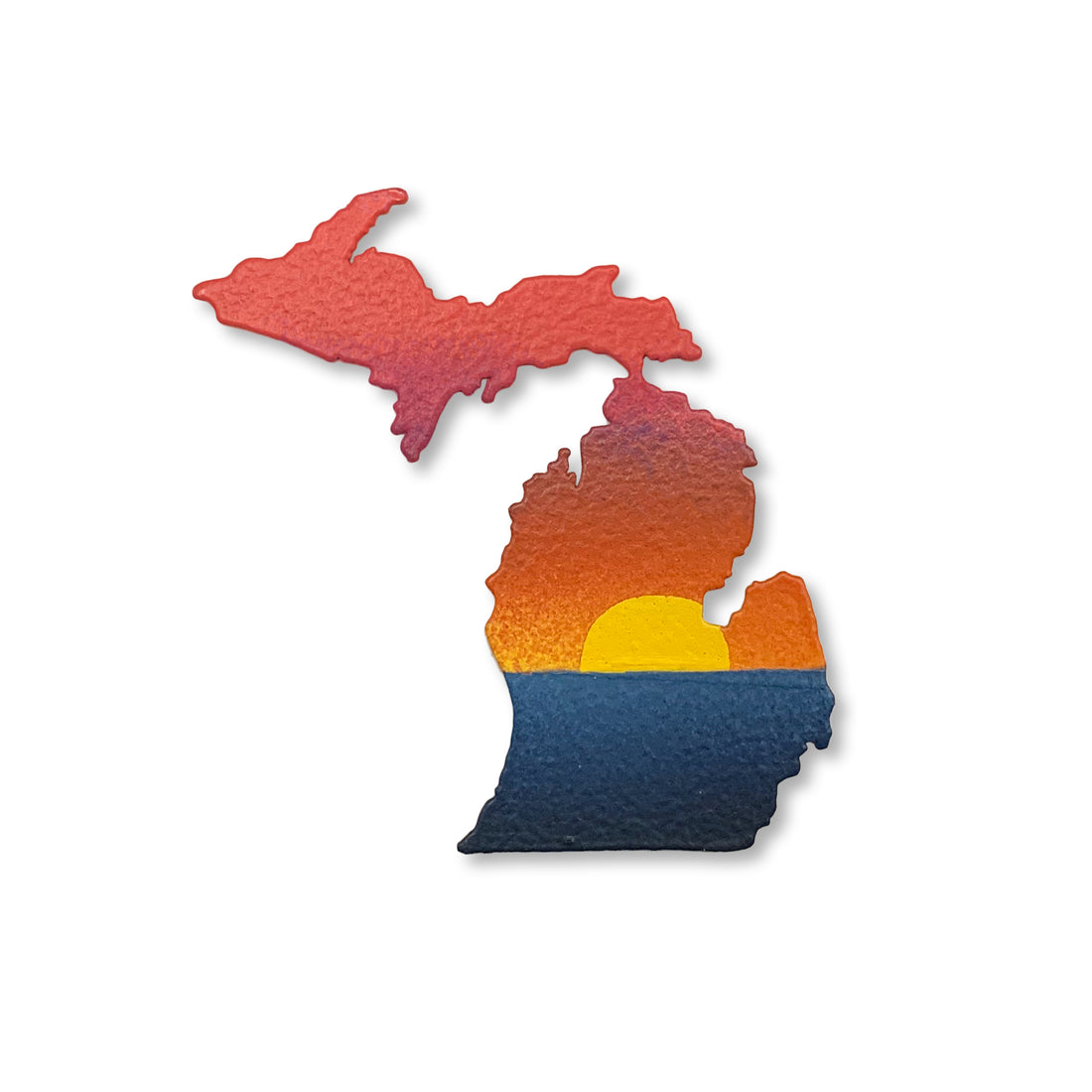 Beach Sunset Michigan Magnet