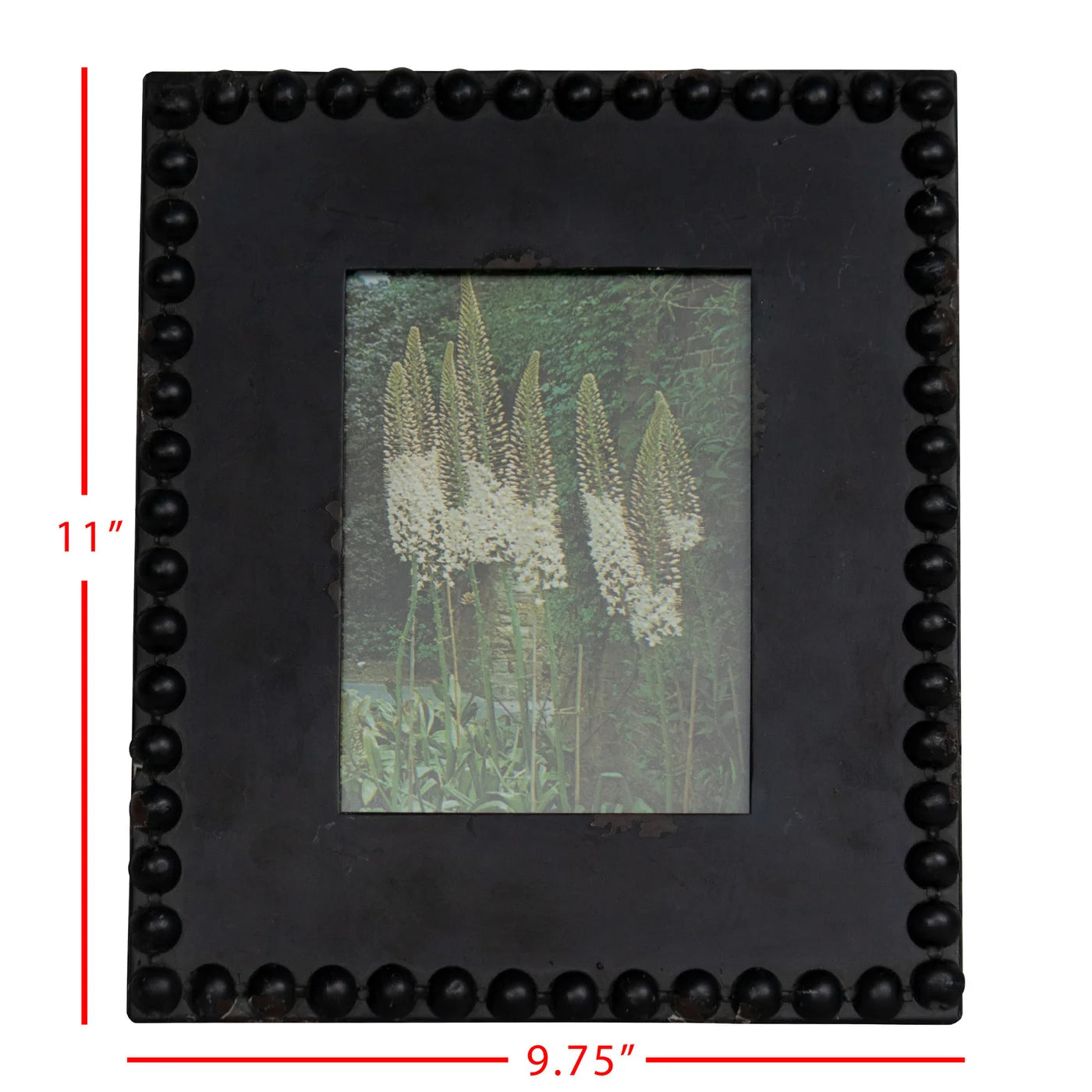Magnetischer Bilderrahmen mit schwarzen Perlen, 5x7